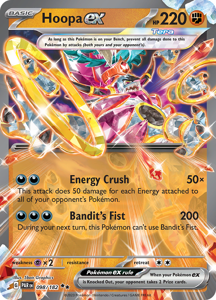 Hoopa ex (098/182) [Scarlet & Violet: Paradox Rift] | Jomio and Rueliete's Cards and Comics