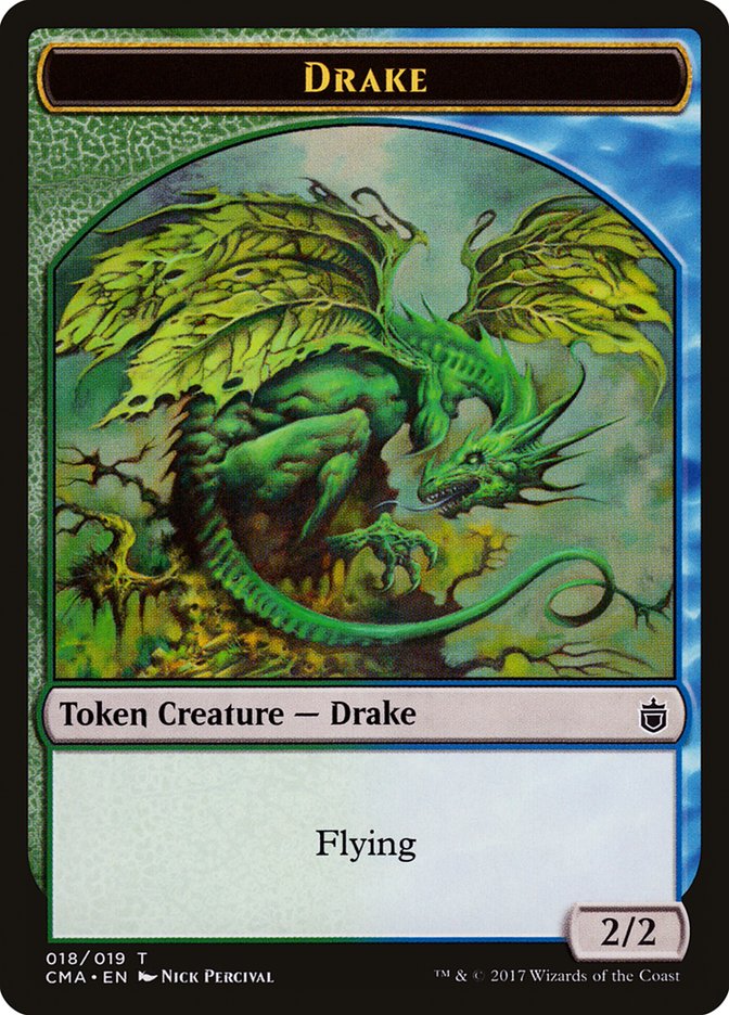 Drake Token [Commander Anthology Tokens] | Jomio and Rueliete's Cards and Comics