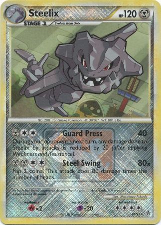 Steelix (24/95) (League Promo) [HeartGold & SoulSilver: Unleashed] | Jomio and Rueliete's Cards and Comics