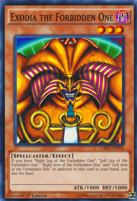 Exodia the Forbidden One [LDK2-ENY04] Common | Jomio and Rueliete's Cards and Comics