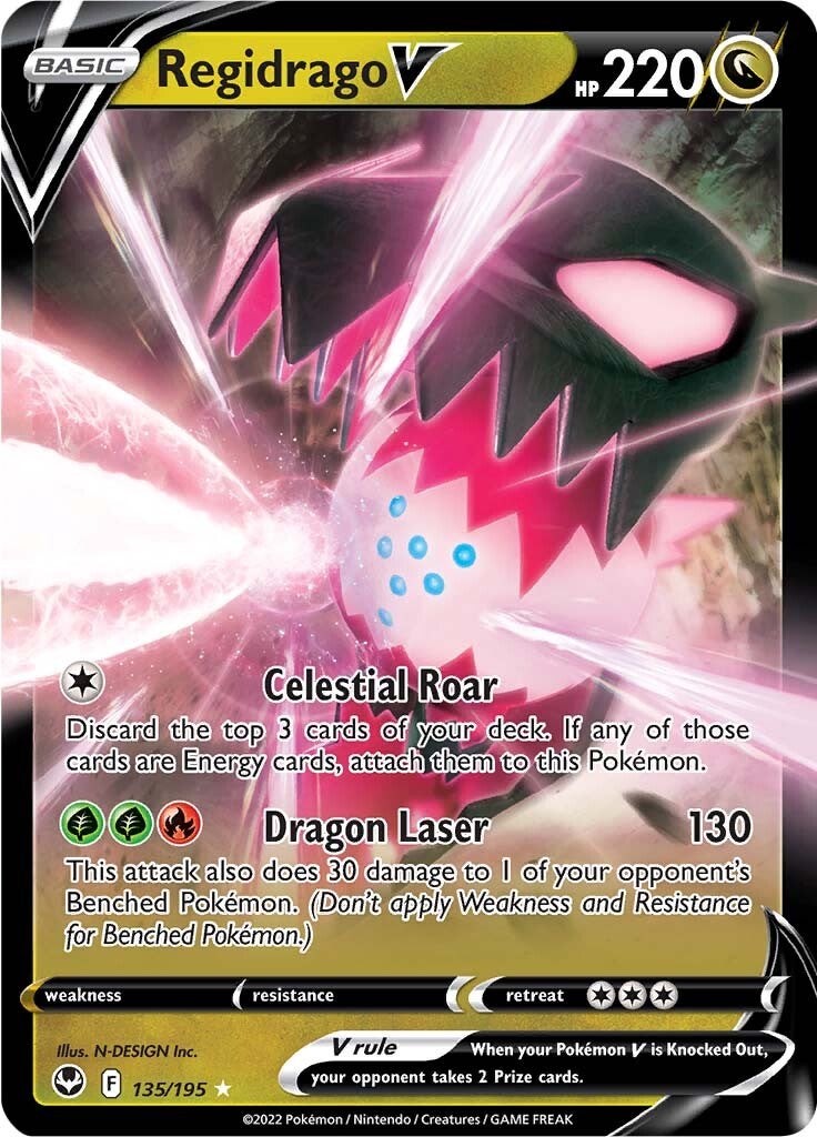 Regidrago V (135/195) [Sword & Shield: Silver Tempest] | Jomio and Rueliete's Cards and Comics