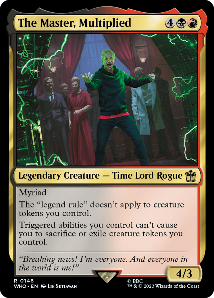 The Master, Multiplied [Doctor Who] | Jomio and Rueliete's Cards and Comics