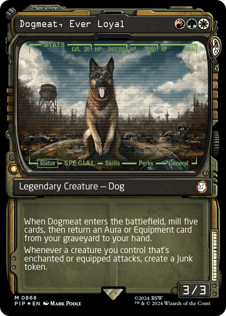 Dogmeat, Ever Loyal (Showcase) (Surge Foil) [Fallout] | Jomio and Rueliete's Cards and Comics