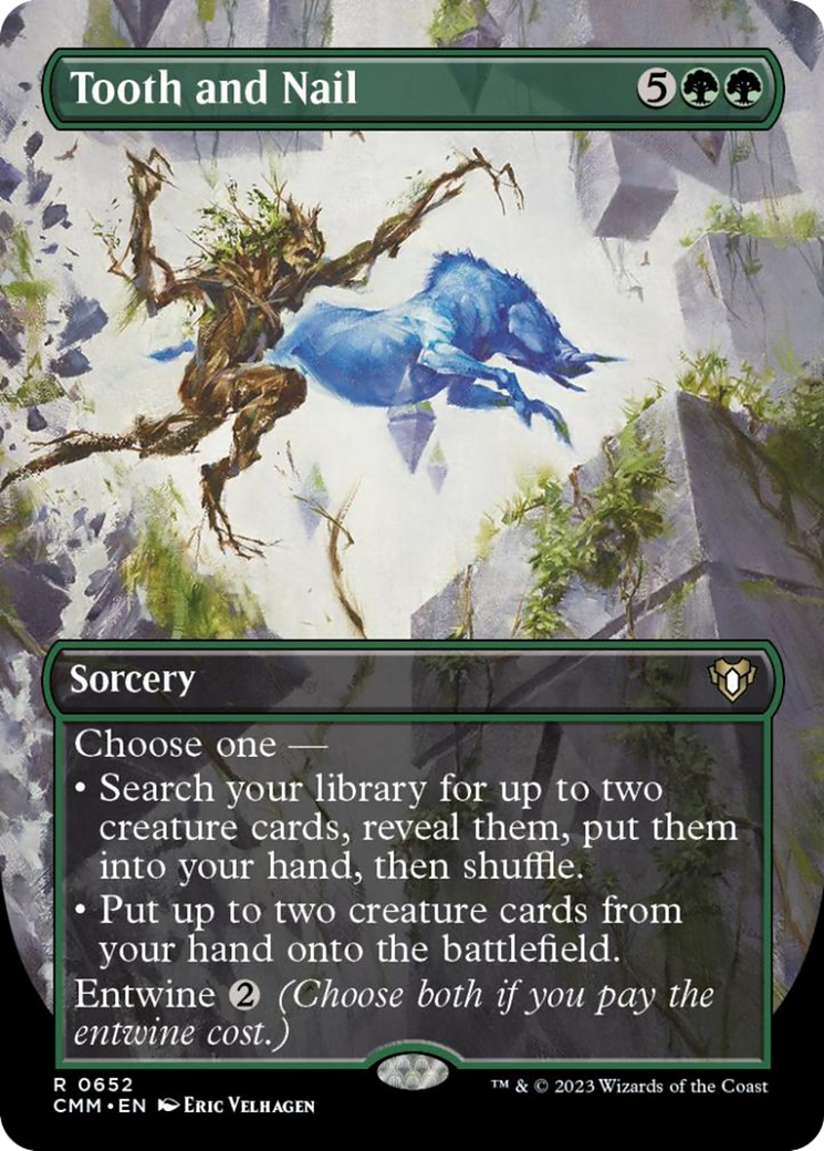 Tooth and Nail (Borderless Alternate Art) [Commander Masters] | Jomio and Rueliete's Cards and Comics
