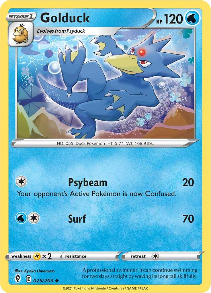 Golduck (025/203) [Sword & Shield: Evolving Skies] | Jomio and Rueliete's Cards and Comics