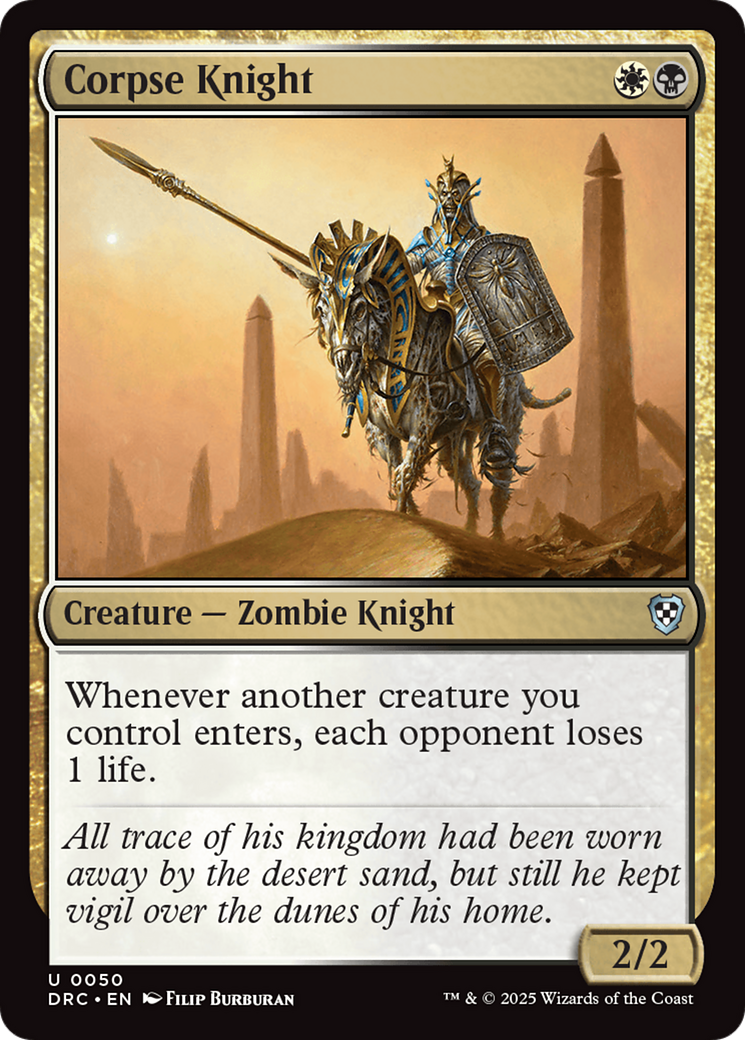 Corpse Knight [Aetherdrift Commander] | Jomio and Rueliete's Cards and Comics