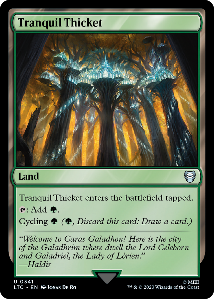 Tranquil Thicket [The Lord of the Rings: Tales of Middle-Earth Commander] | Jomio and Rueliete's Cards and Comics