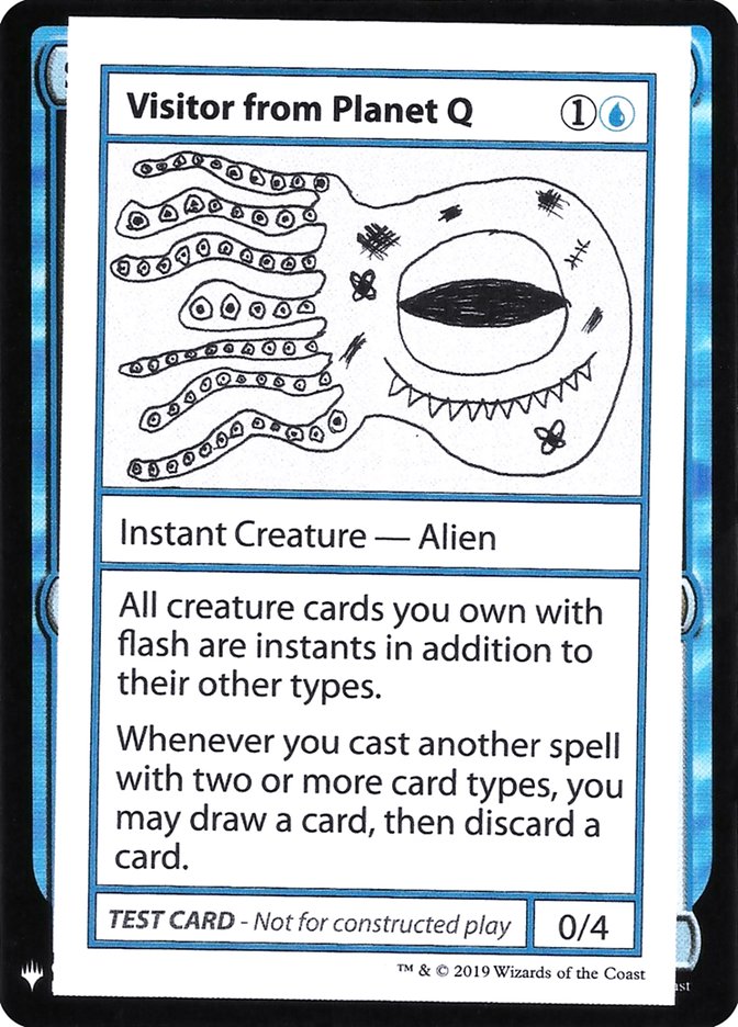 Visitor from Planet Q [Mystery Booster Playtest Cards] | Jomio and Rueliete's Cards and Comics