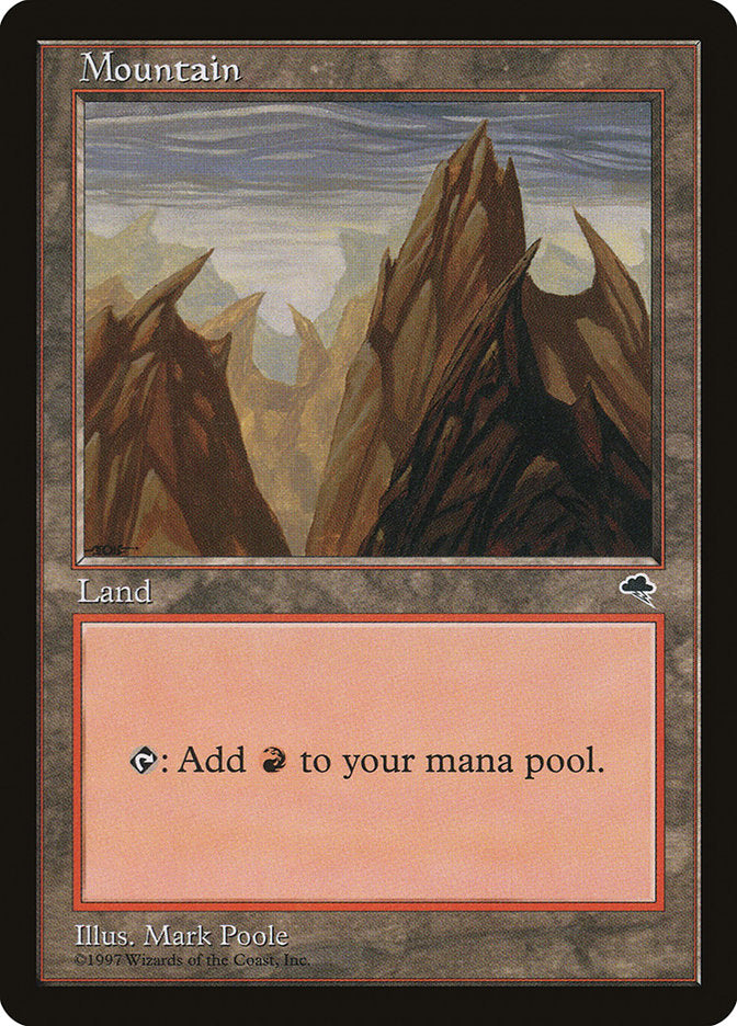 Mountain (No Arch / Peaks Pointing Left and Right) [Tempest] | Jomio and Rueliete's Cards and Comics