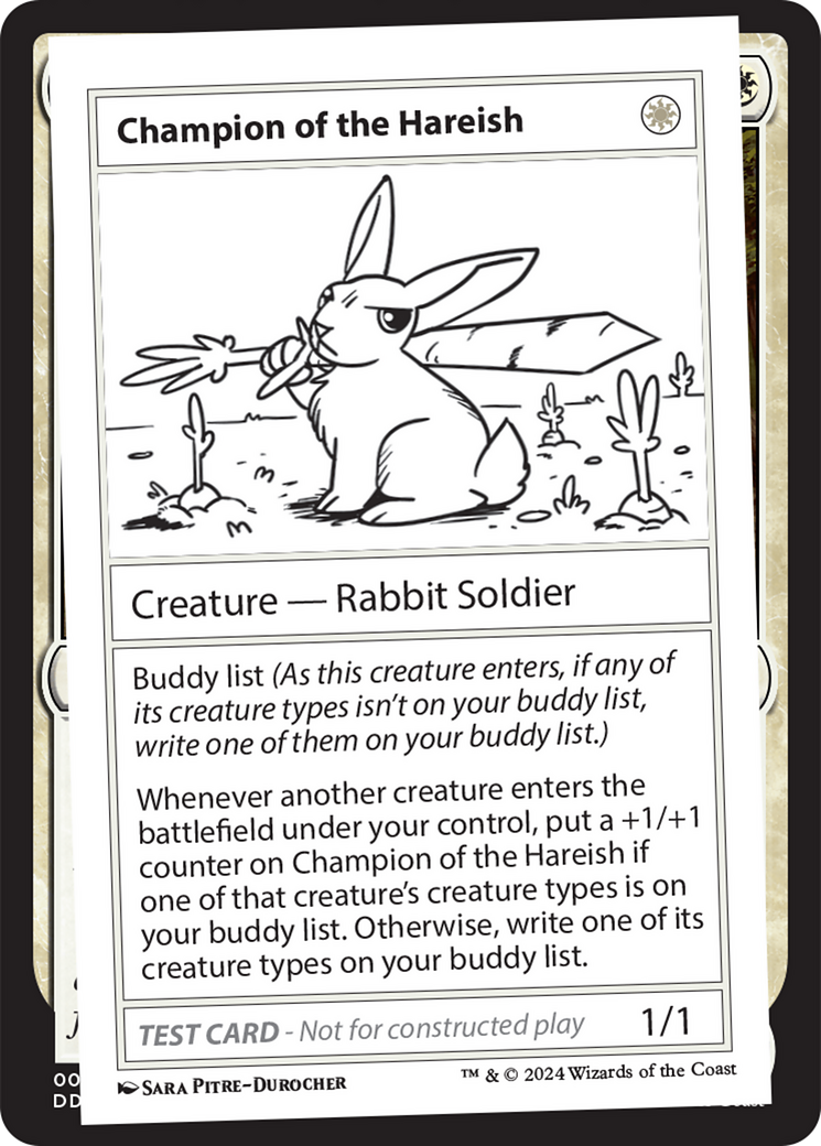 Champion of the Hareish [Mystery Booster 2 Playtest Cards] | Jomio and Rueliete's Cards and Comics