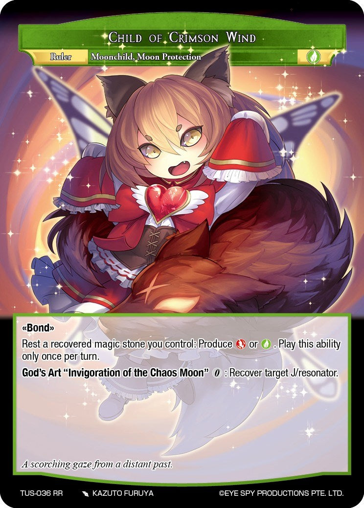 Child of Crimson Wind (TUS-036 RR) [The Underworld of Secrets] | Jomio and Rueliete's Cards and Comics