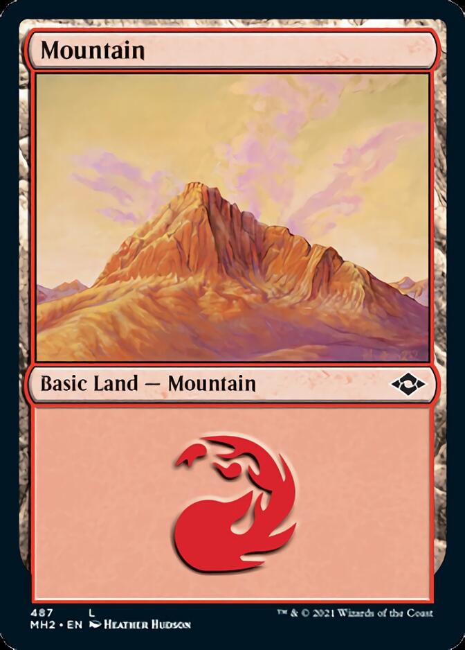 Mountain (487) (Foil Etched) [Modern Horizons 2] | Jomio and Rueliete's Cards and Comics