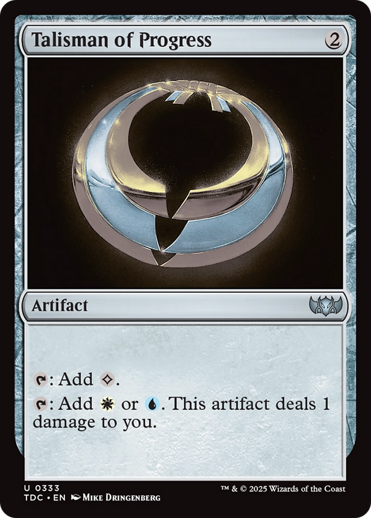 Talisman of Progress [Tarkir: Dragonstorm Commander] | Jomio and Rueliete's Cards and Comics