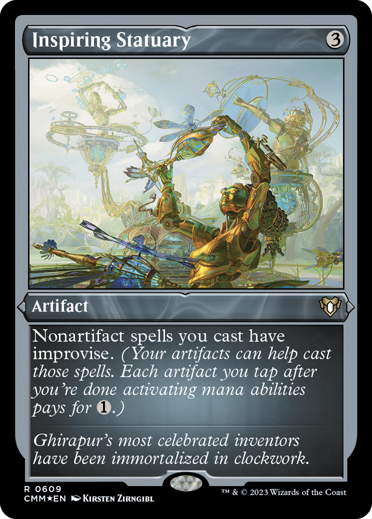 Inspiring Statuary (Foil Etched) [Commander Masters] | Jomio and Rueliete's Cards and Comics