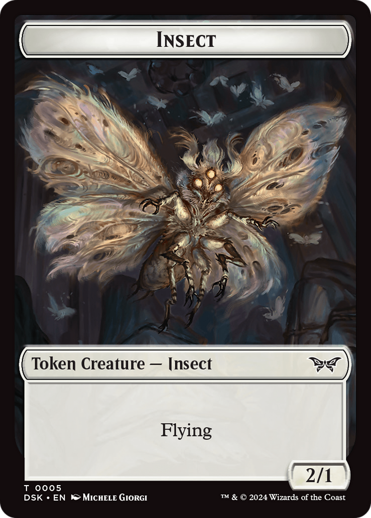 Insect (0005) Token [Duskmourn: House of Horror Tokens] | Jomio and Rueliete's Cards and Comics