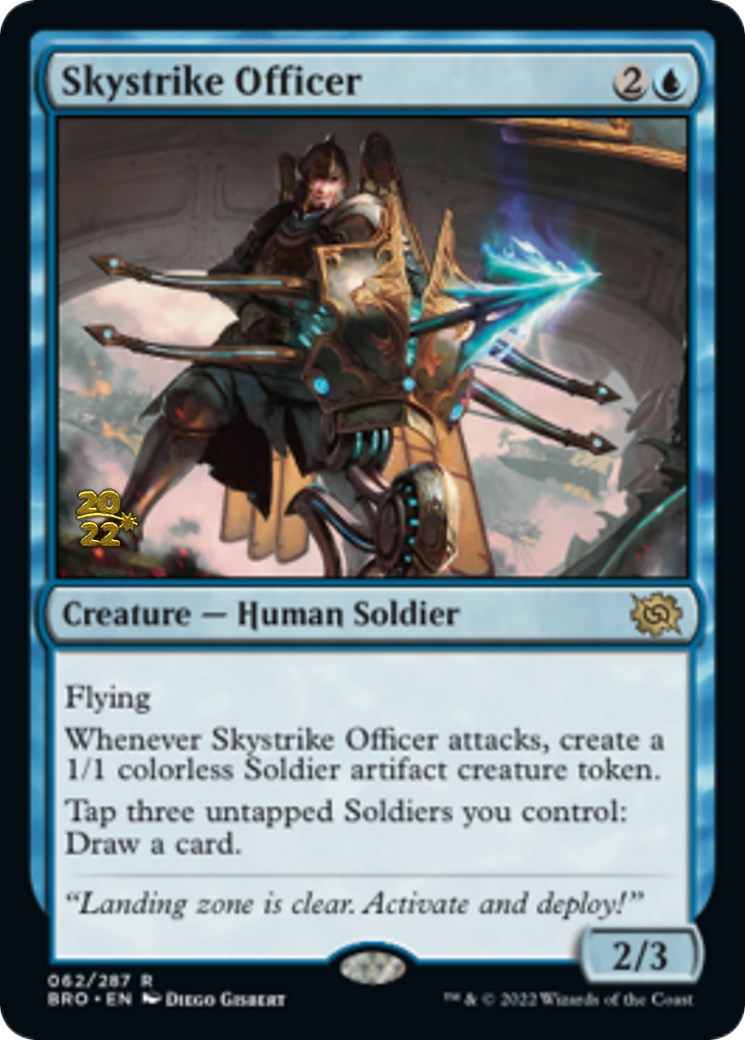 Skystrike Officer [The Brothers' War Prerelease Promos] | Jomio and Rueliete's Cards and Comics