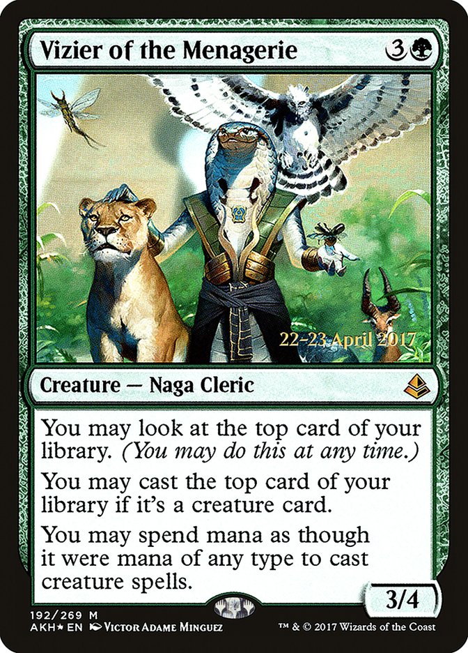 Vizier of the Menagerie [Amonkhet Prerelease Promos] | Jomio and Rueliete's Cards and Comics