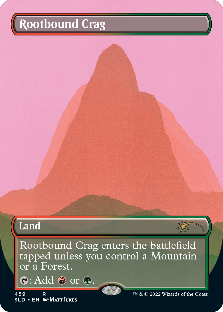 Rootbound Crag (Borderless) [Secret Lair Drop Series] | Jomio and Rueliete's Cards and Comics