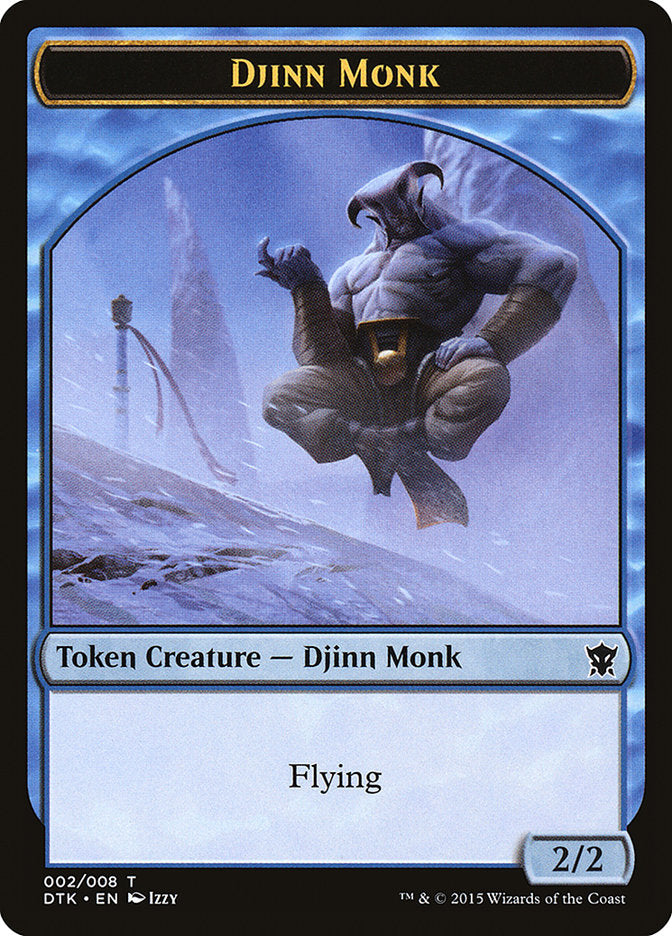 Djinn Monk Token [Dragons of Tarkir Tokens] | Jomio and Rueliete's Cards and Comics