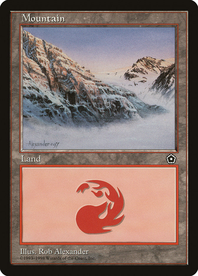 Mountain (Signature on Left / Cave on Left) [Portal Second Age] | Jomio and Rueliete's Cards and Comics