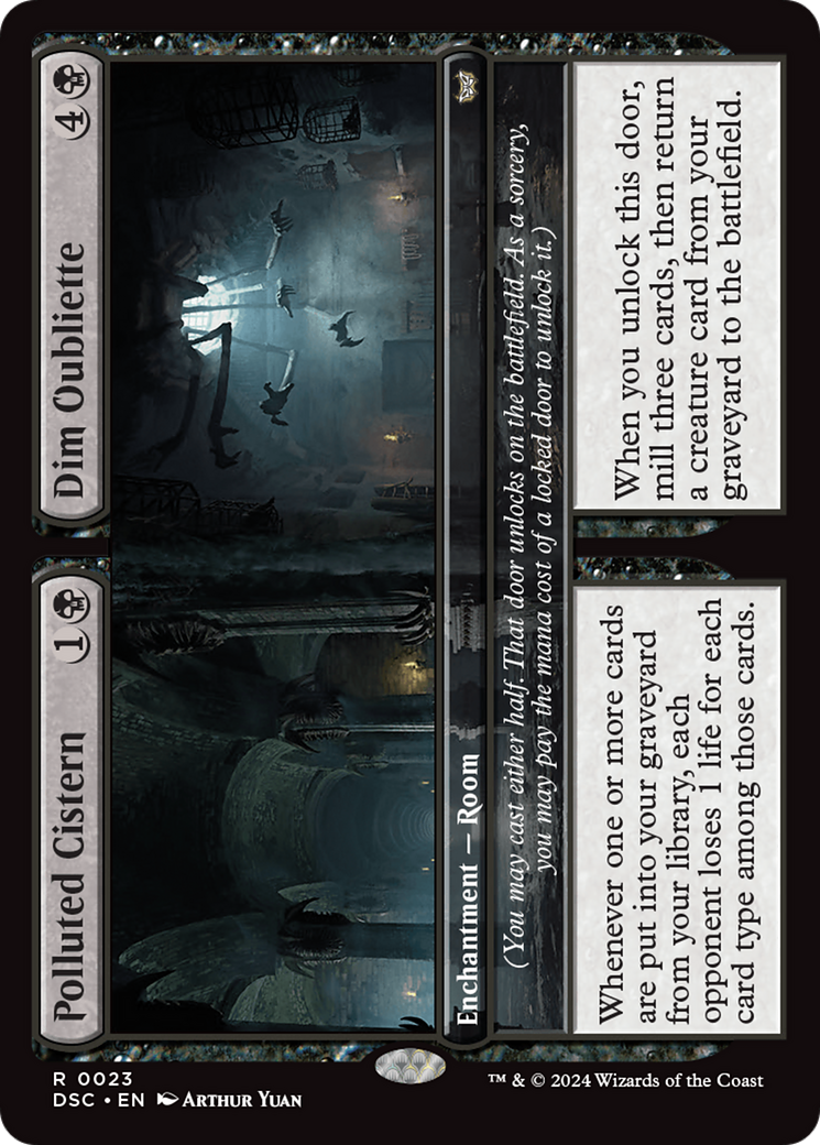 Polluted Cistern // Dim Oubliette [Duskmourn: House of Horror Commander] | Jomio and Rueliete's Cards and Comics