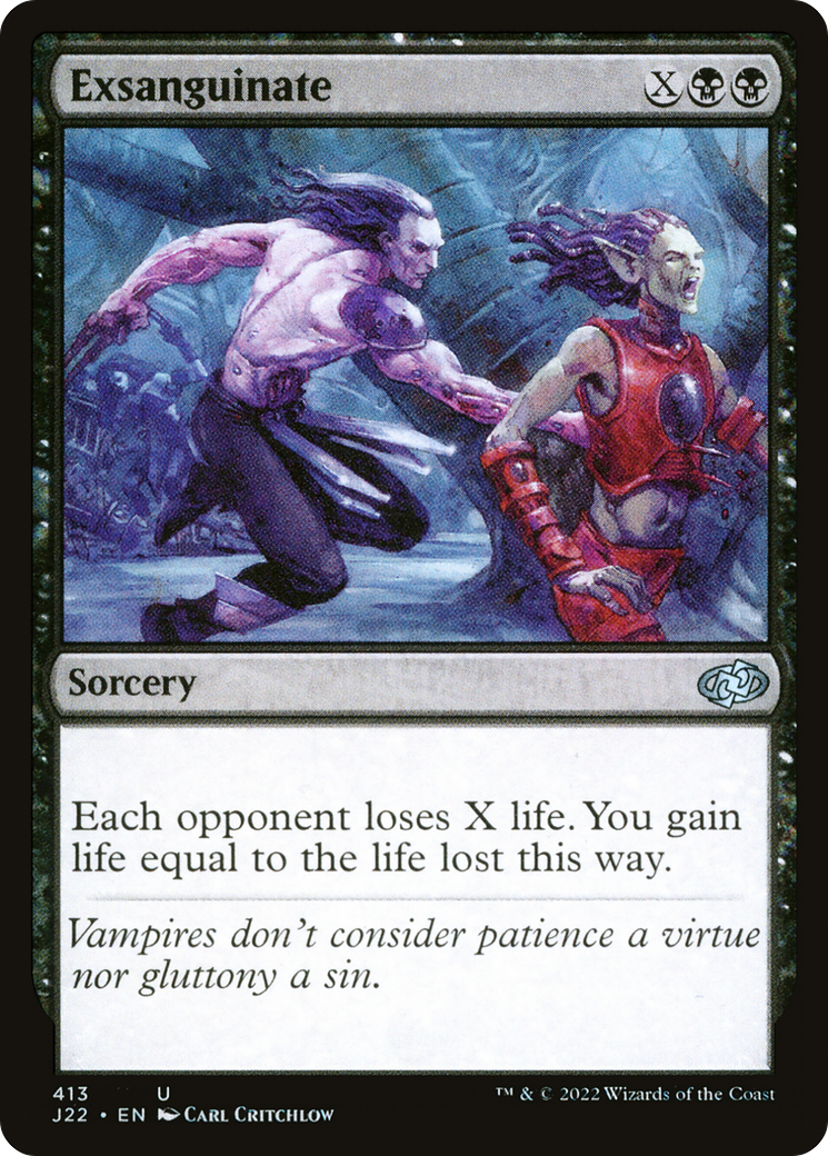 Exsanguinate [Jumpstart 2022] | Jomio and Rueliete's Cards and Comics