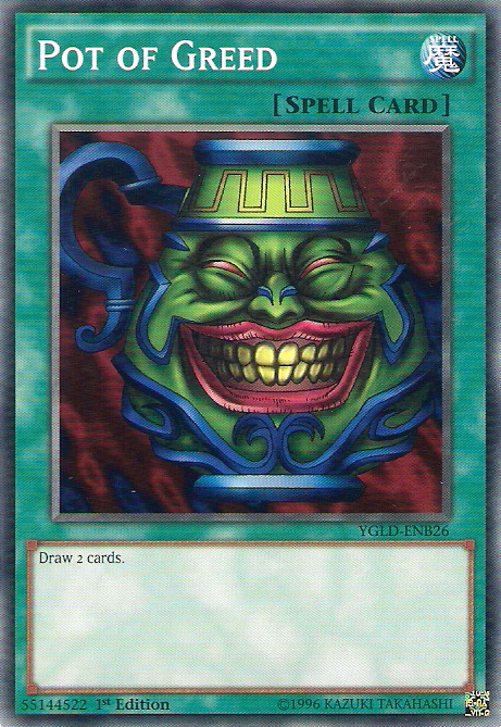 Pot of Greed [YGLD-ENB26] Common | Jomio and Rueliete's Cards and Comics
