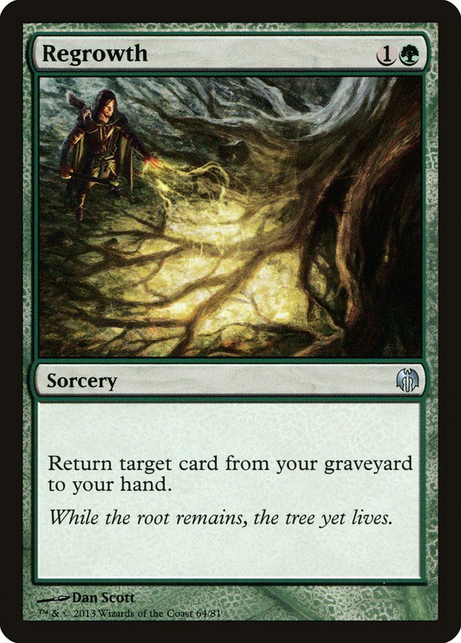 Regrowth [Duel Decks: Heroes vs. Monsters] | Jomio and Rueliete's Cards and Comics