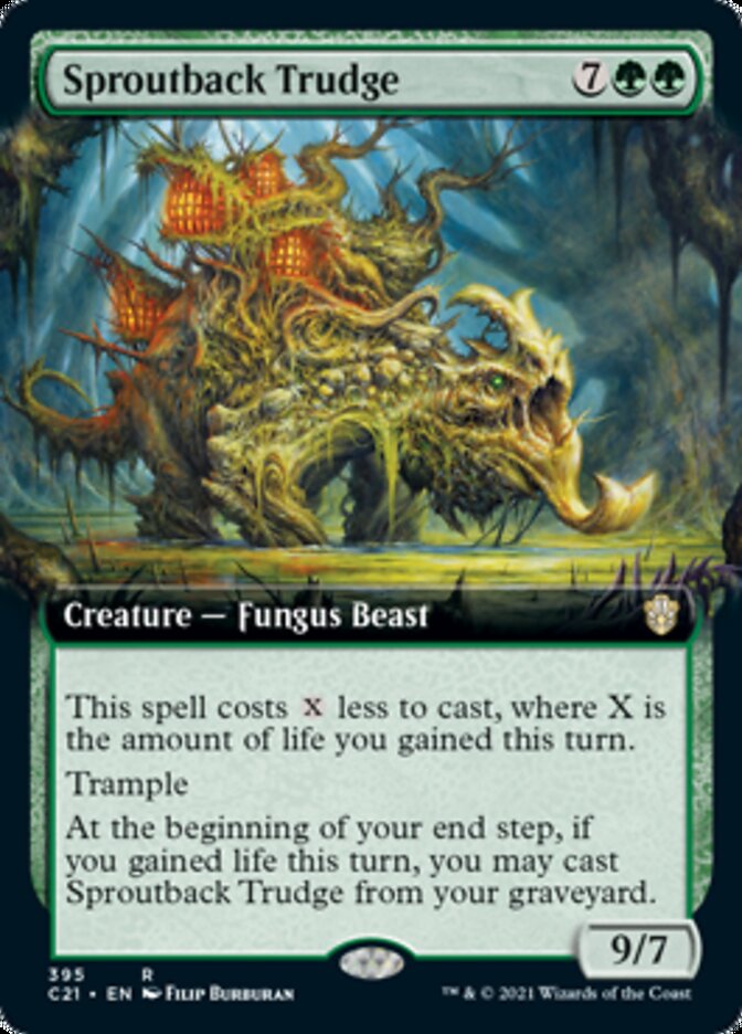 Sproutback Trudge (Extended Art) [Commander 2021] | Jomio and Rueliete's Cards and Comics