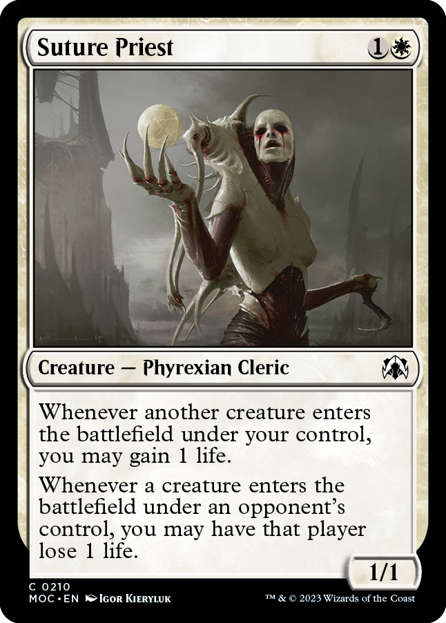 Suture Priest [March of the Machine Commander] | Jomio and Rueliete's Cards and Comics