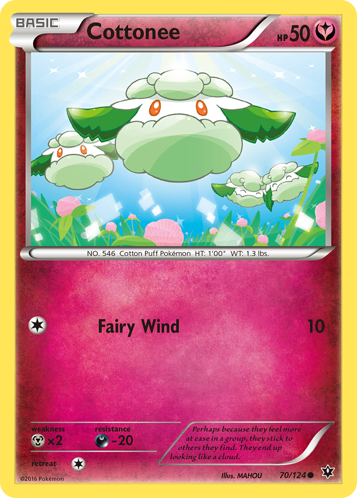 Cottonee (70/124) [XY: Fates Collide] | Jomio and Rueliete's Cards and Comics