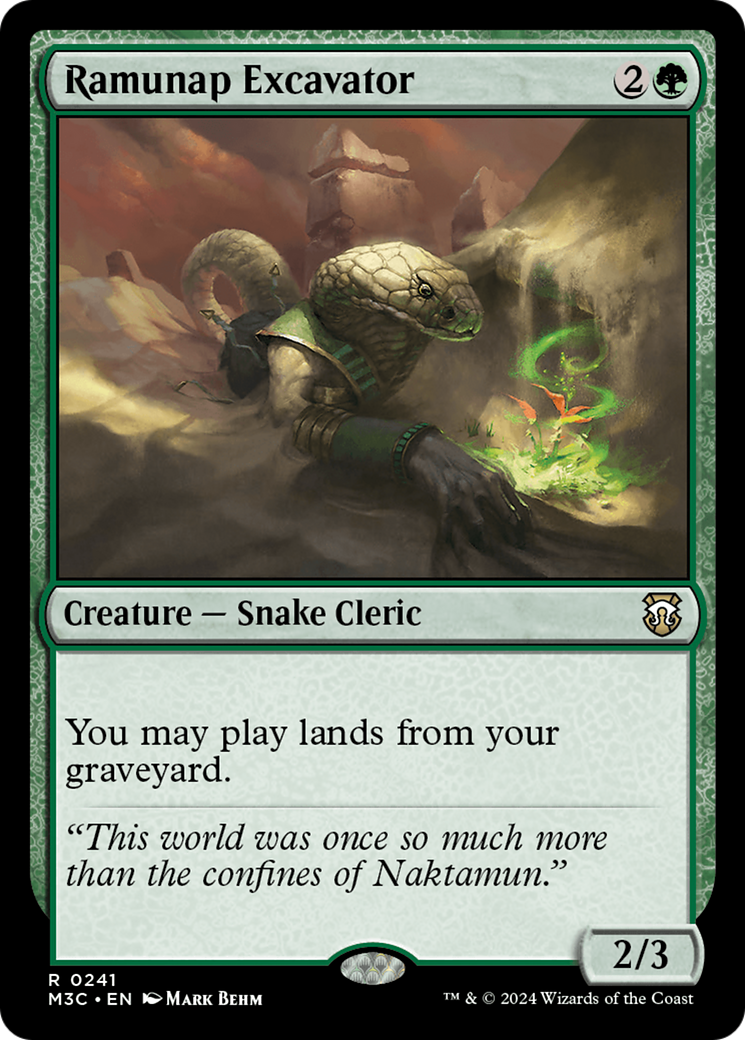 Ramunap Excavator (Ripple Foil) [Modern Horizons 3 Commander] | Jomio and Rueliete's Cards and Comics