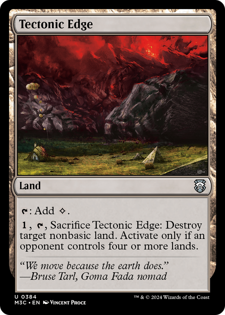 Tectonic Edge (Ripple Foil) [Modern Horizons 3 Commander] | Jomio and Rueliete's Cards and Comics