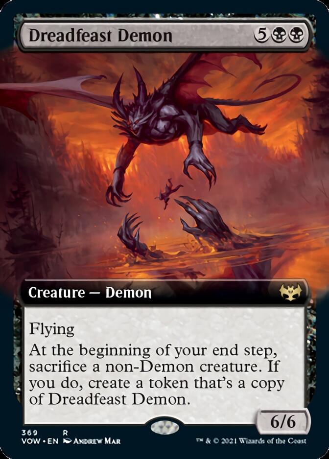 Dreadfeast Demon (Extended Art) [Innistrad: Crimson Vow] | Jomio and Rueliete's Cards and Comics