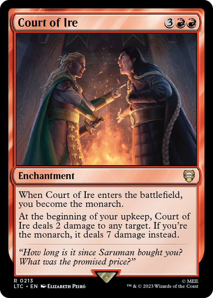 Court of Ire [The Lord of the Rings: Tales of Middle-Earth Commander] | Jomio and Rueliete's Cards and Comics