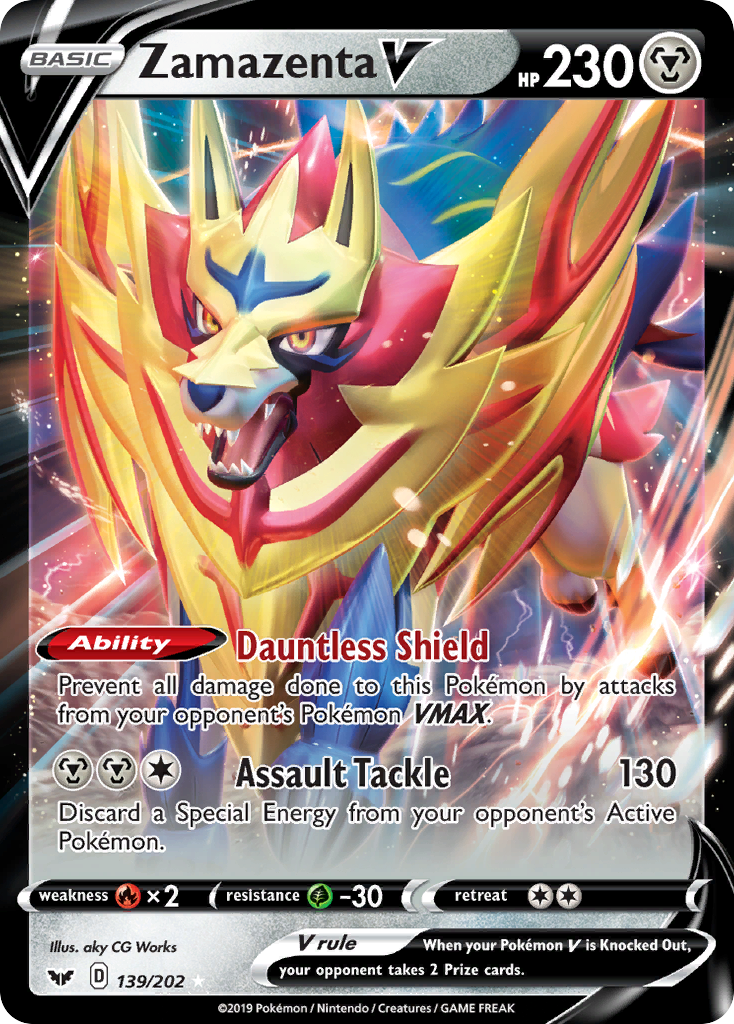 Zamazenta V (139/202) [Sword & Shield: Base Set] | Jomio and Rueliete's Cards and Comics