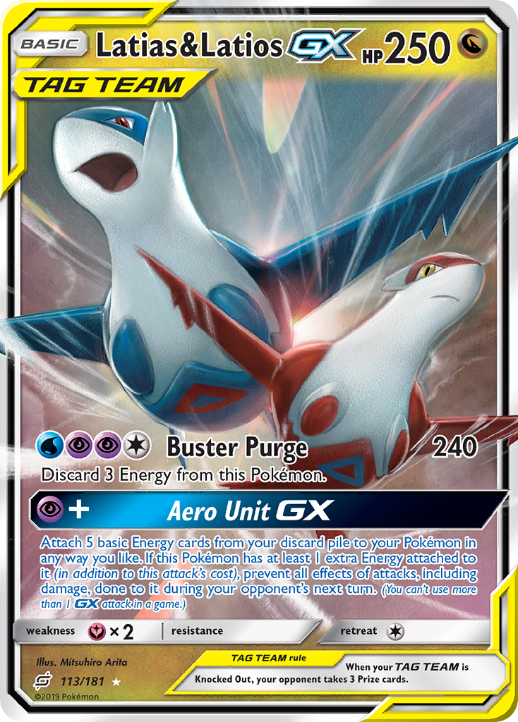 Latias & Latios GX (113/181) [Sun & Moon: Team Up] | Jomio and Rueliete's Cards and Comics