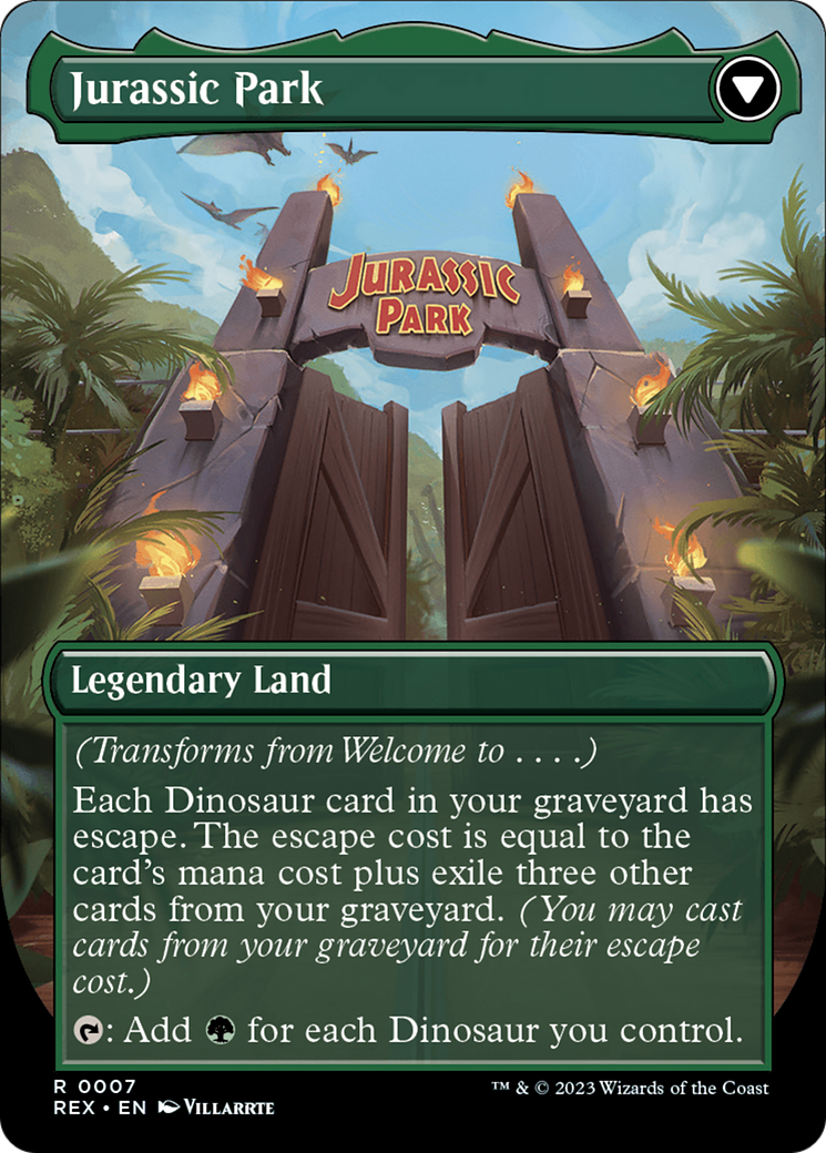 Welcome to... // Jurassic Park [Jurassic World Collection] | Jomio and Rueliete's Cards and Comics
