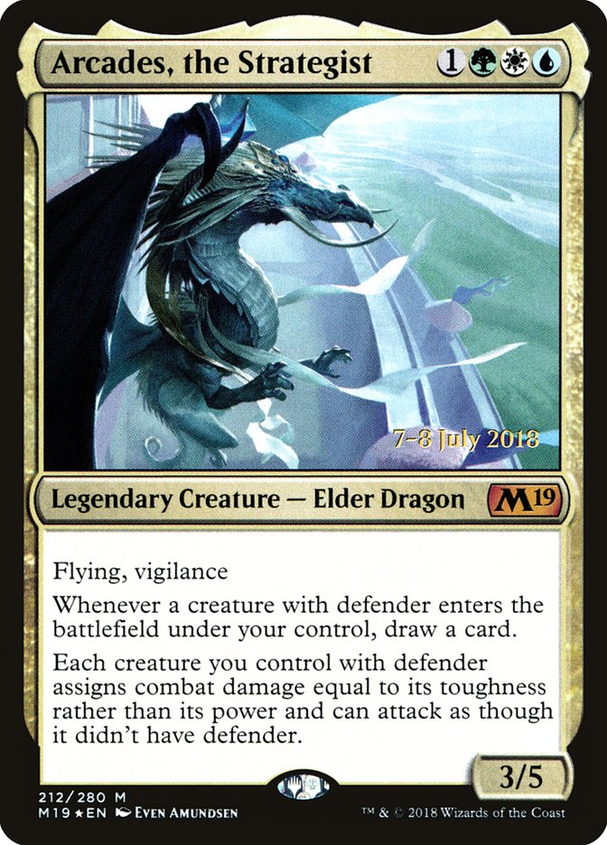 Arcades, the Strategist [Core Set 2019 Prerelease Promos] | Jomio and Rueliete's Cards and Comics