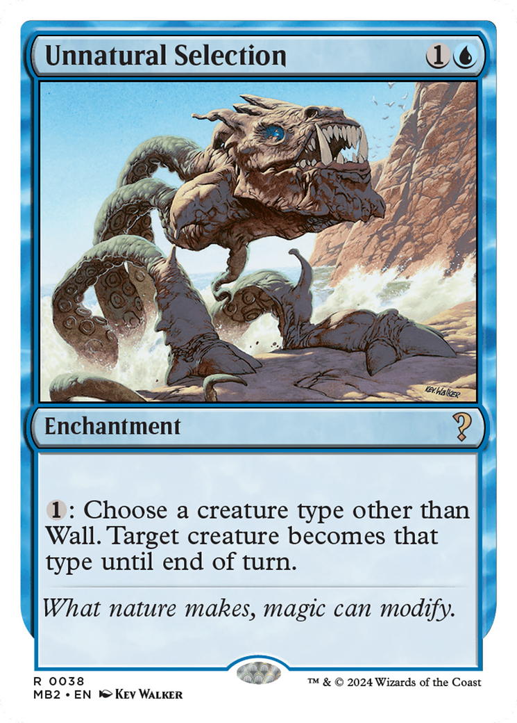 Unnatural Selection (White Border) [Mystery Booster 2] | Jomio and Rueliete's Cards and Comics