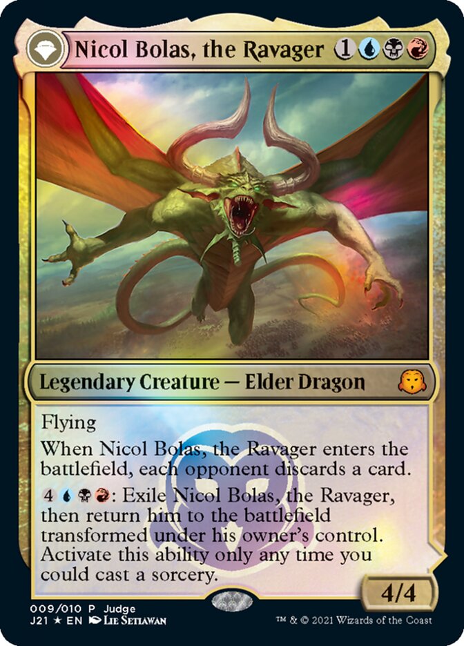 Nicol Bolas, the Ravager // Nicol Bolas, the Arisen [Judge Gift Cards 2021] | Jomio and Rueliete's Cards and Comics