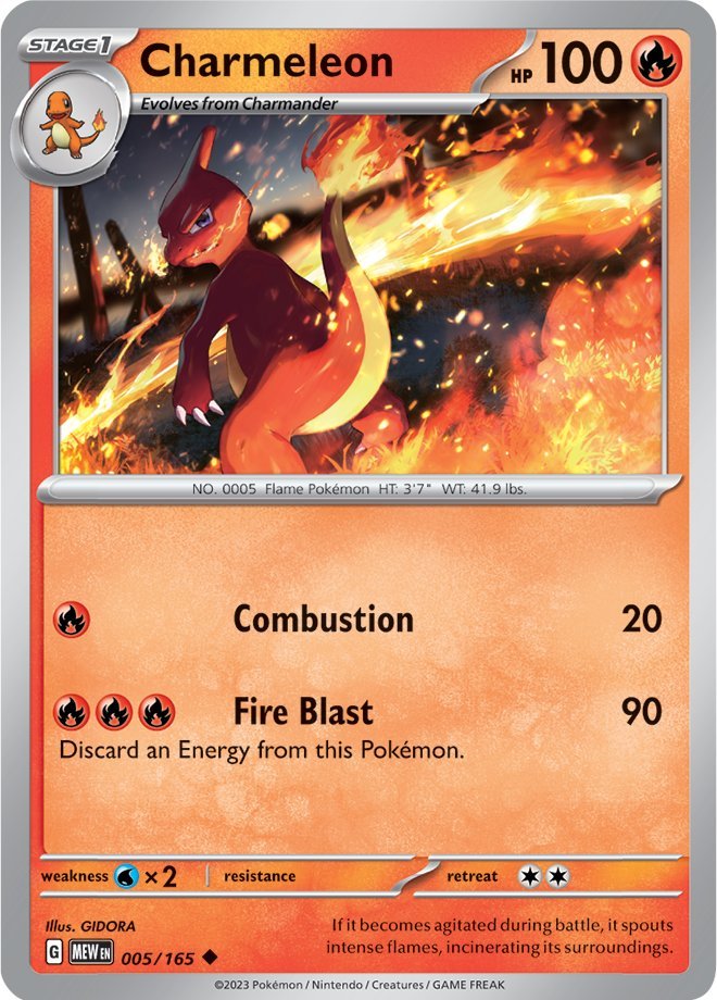 Charmeleon (005/165) [Scarlet & Violet 151] | Jomio and Rueliete's Cards and Comics