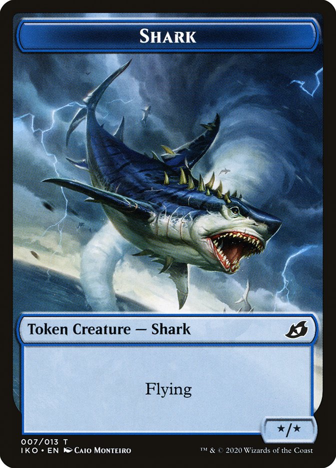 Shark Token [Ikoria: Lair of Behemoths Tokens] | Jomio and Rueliete's Cards and Comics