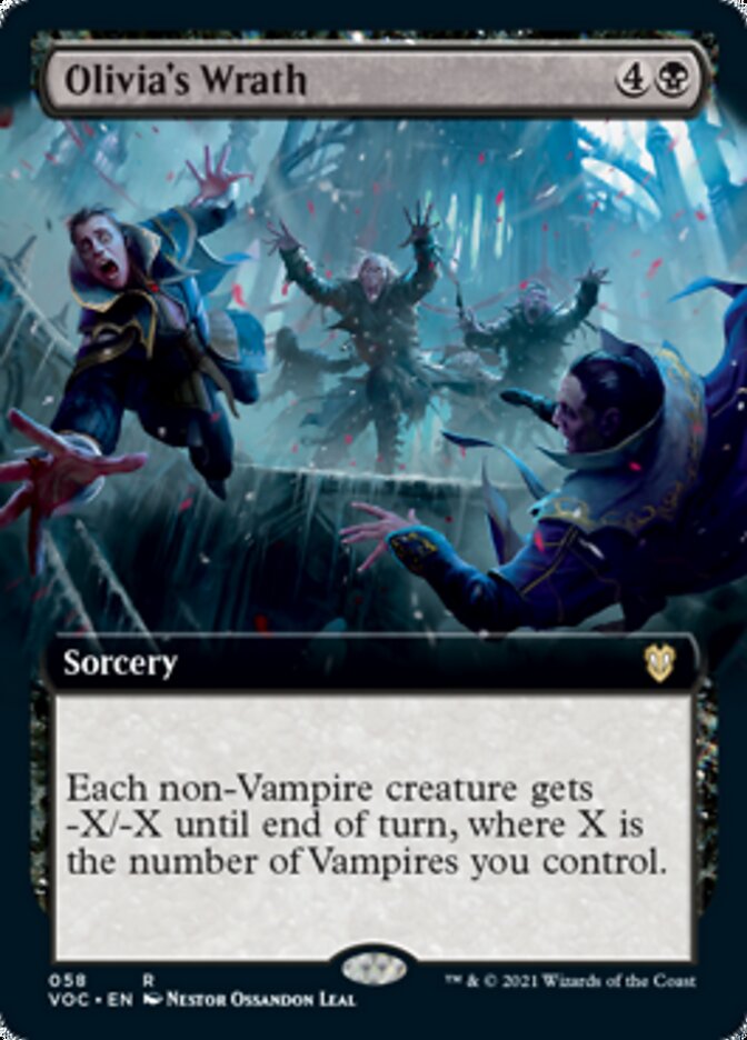 Olivia's Wrath (Extended Art) [Innistrad: Crimson Vow Commander] | Jomio and Rueliete's Cards and Comics