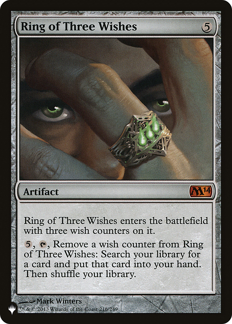 Ring of Three Wishes [The List] | Jomio and Rueliete's Cards and Comics