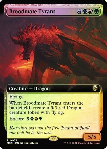 Broodmate Tyrant (Extended Art) (Ripple Foil) [Modern Horizons 3 Commander] | Jomio and Rueliete's Cards and Comics