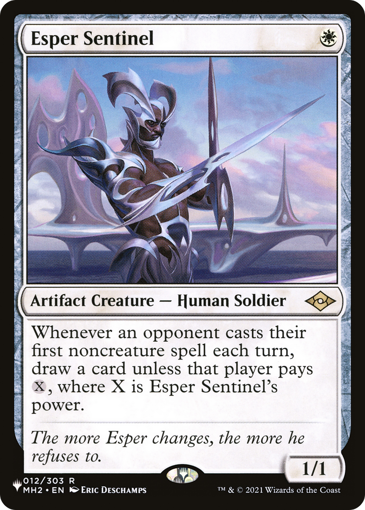 Esper Sentinel [The List] | Jomio and Rueliete's Cards and Comics