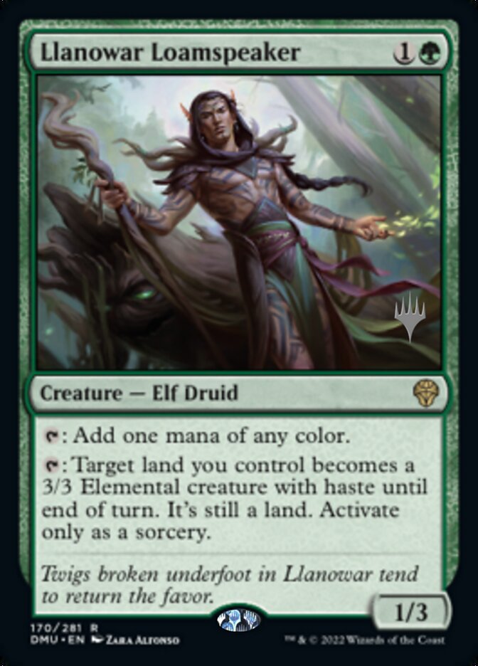 Llanowar Loamspeaker (Promo Pack) [Dominaria United Promos] | Jomio and Rueliete's Cards and Comics