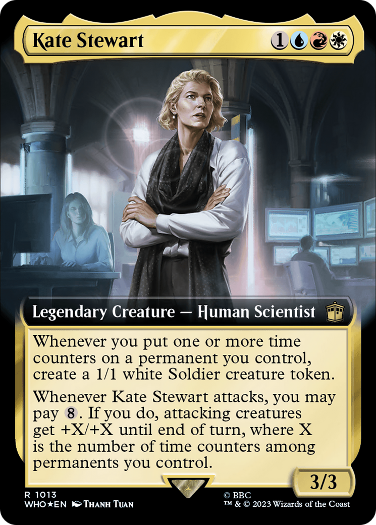 Kate Stewart (Extended Art) (Surge Foil) [Doctor Who] | Jomio and Rueliete's Cards and Comics