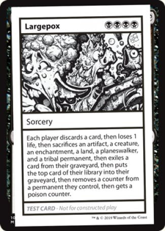 Largepox (2021 Edition) [Mystery Booster Playtest Cards] | Jomio and Rueliete's Cards and Comics